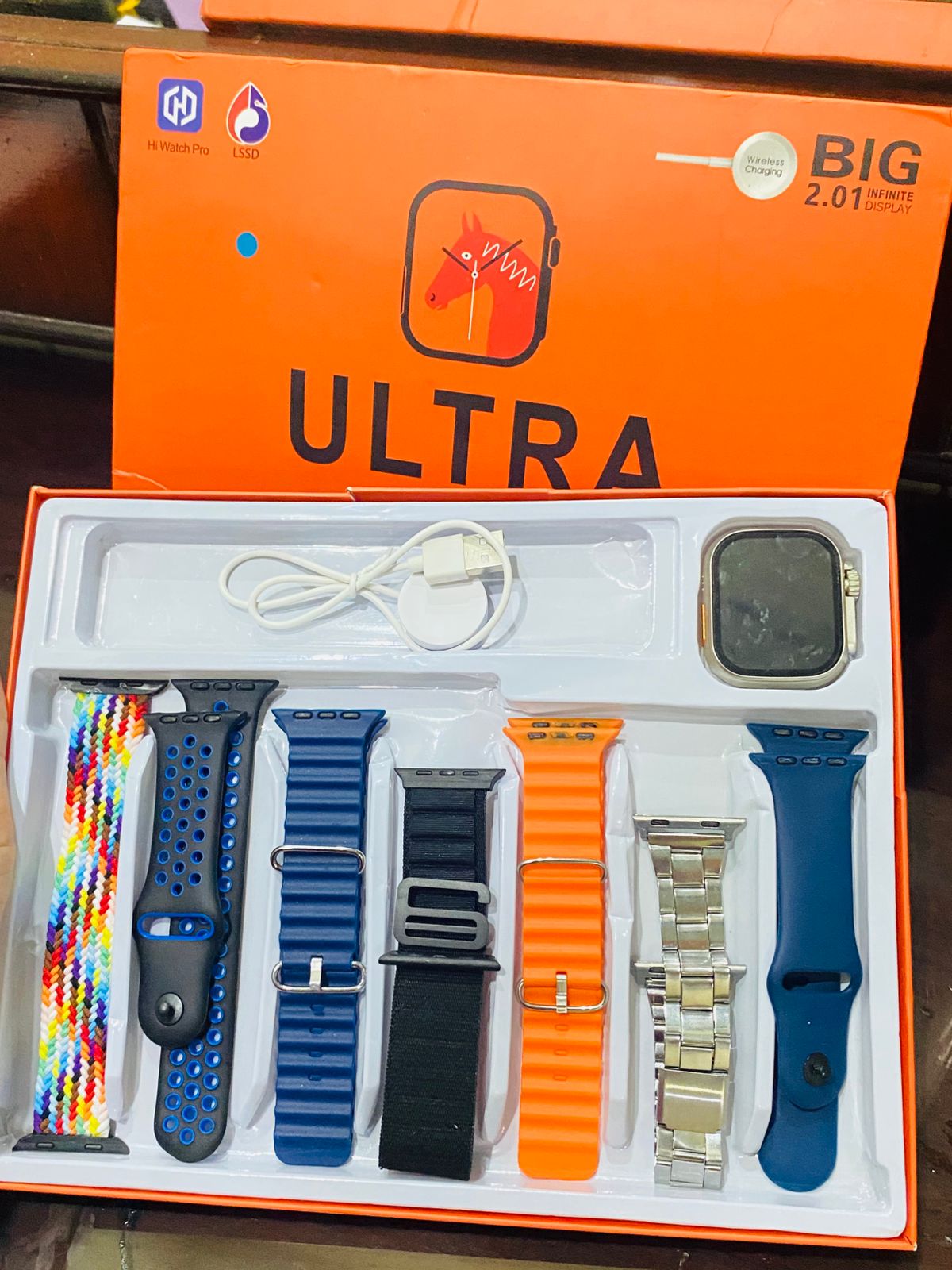 Hi Watch Pro Ultra Smartwatch – 7-in-1 Strap Bundle - the makoza hub