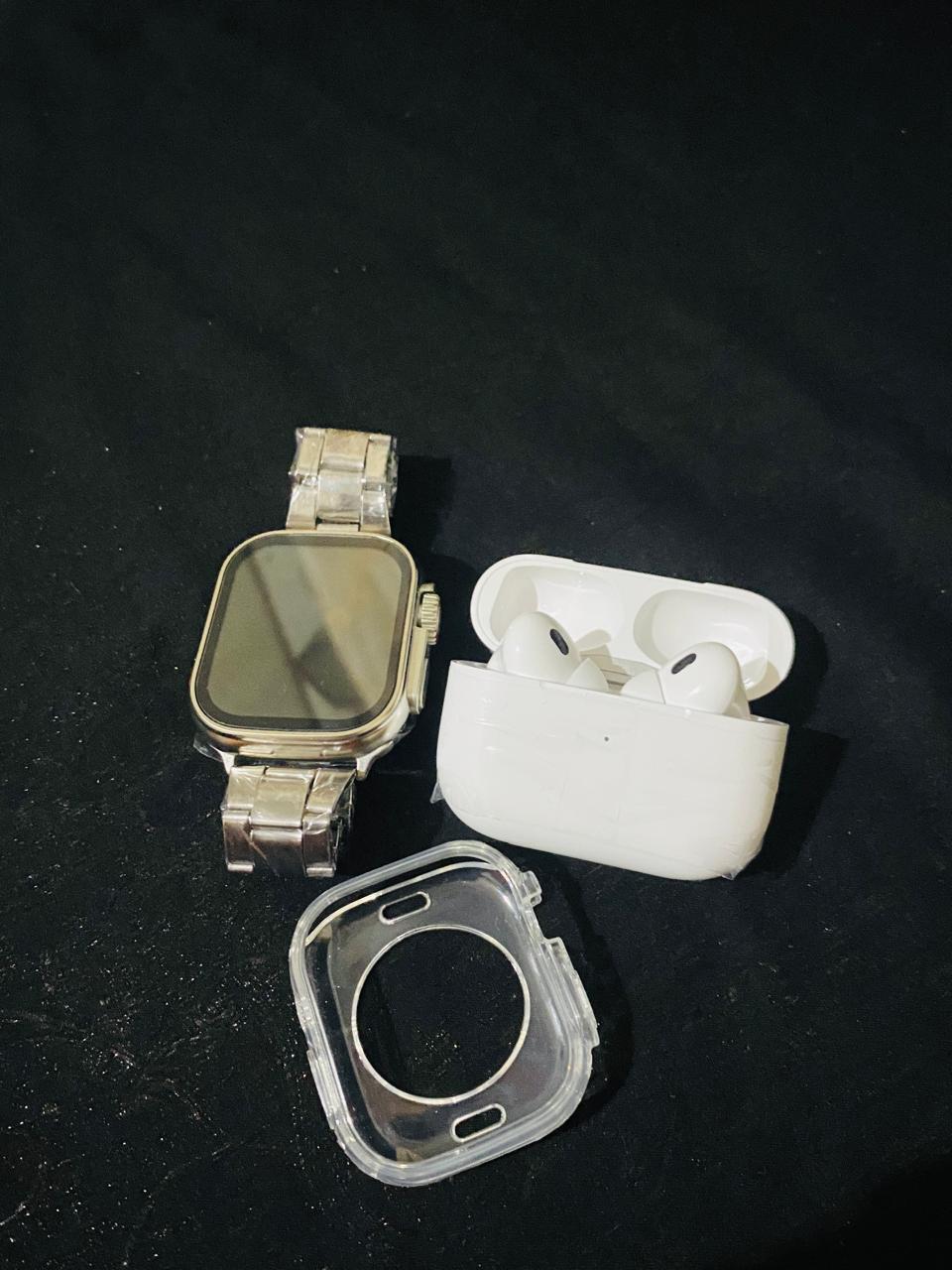 I20 Ultra Max Smart Watch 10-in-1 box set comes with EarBurds - the makoza hub