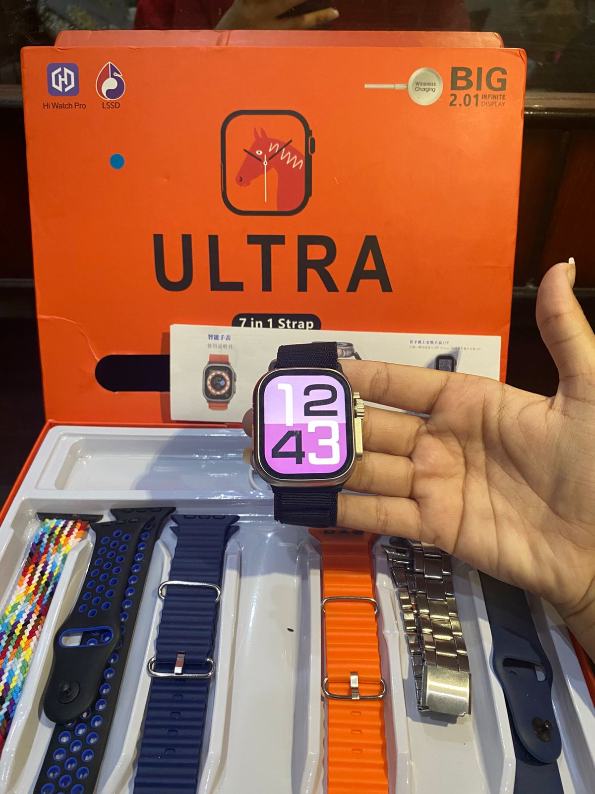 Hi Watch Pro Ultra Smartwatch – 7-in-1 Strap Bundle - the makoza hub